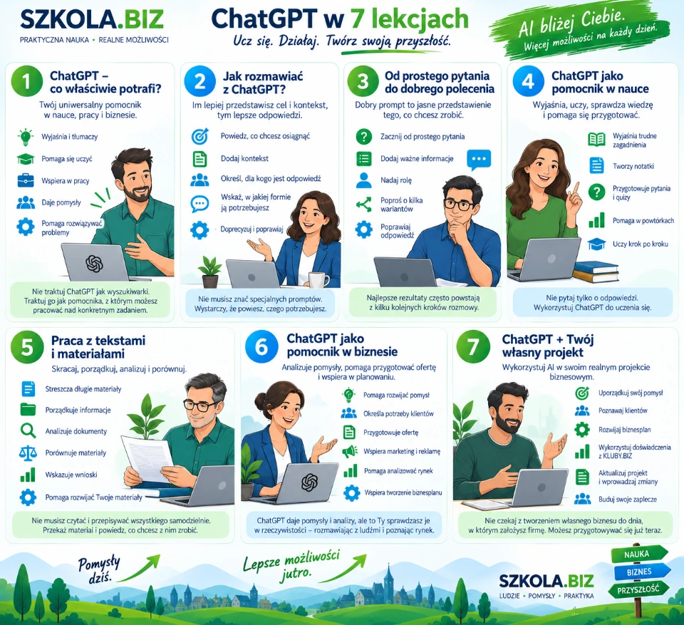 Podsumowanie szkolenia ChatGPT dla zabieganych